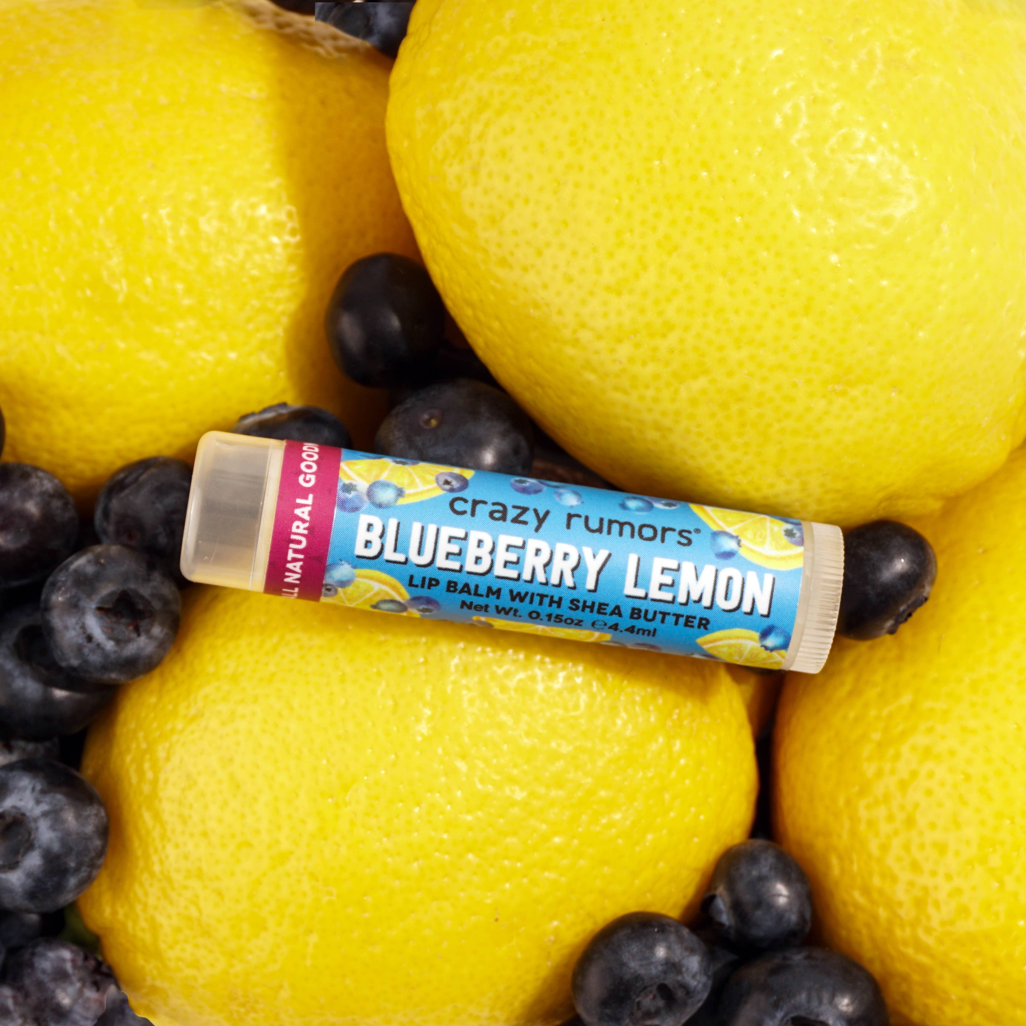 All Natural, Vegan Blueberry Lemon Lip Balm