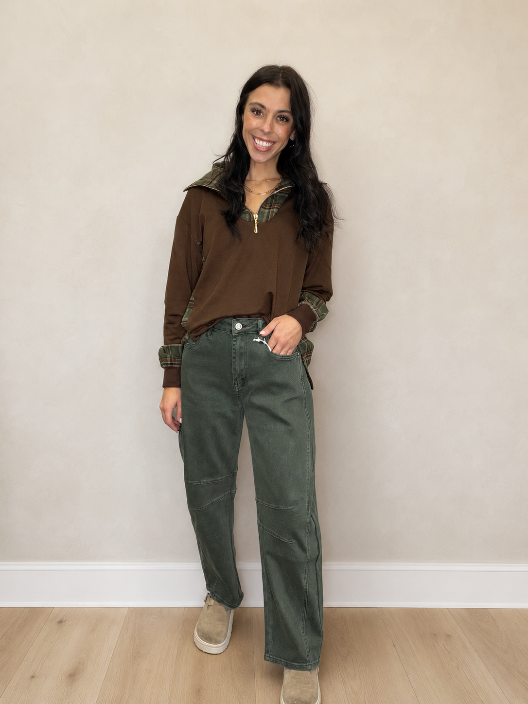 The Olive Barrel Jeans