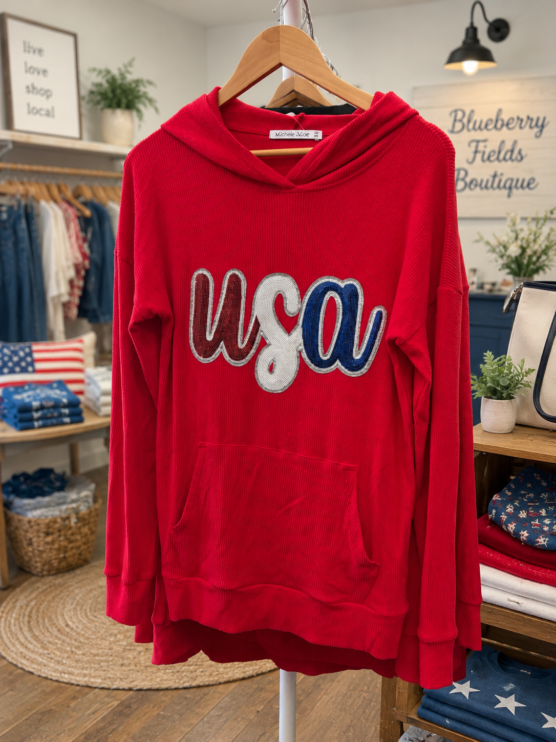 Hooded USA Sweatshirt