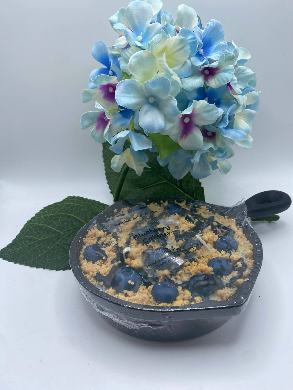 🫐8 oz Blueberry Cobbler Cast Iron Skillet Candle🍳