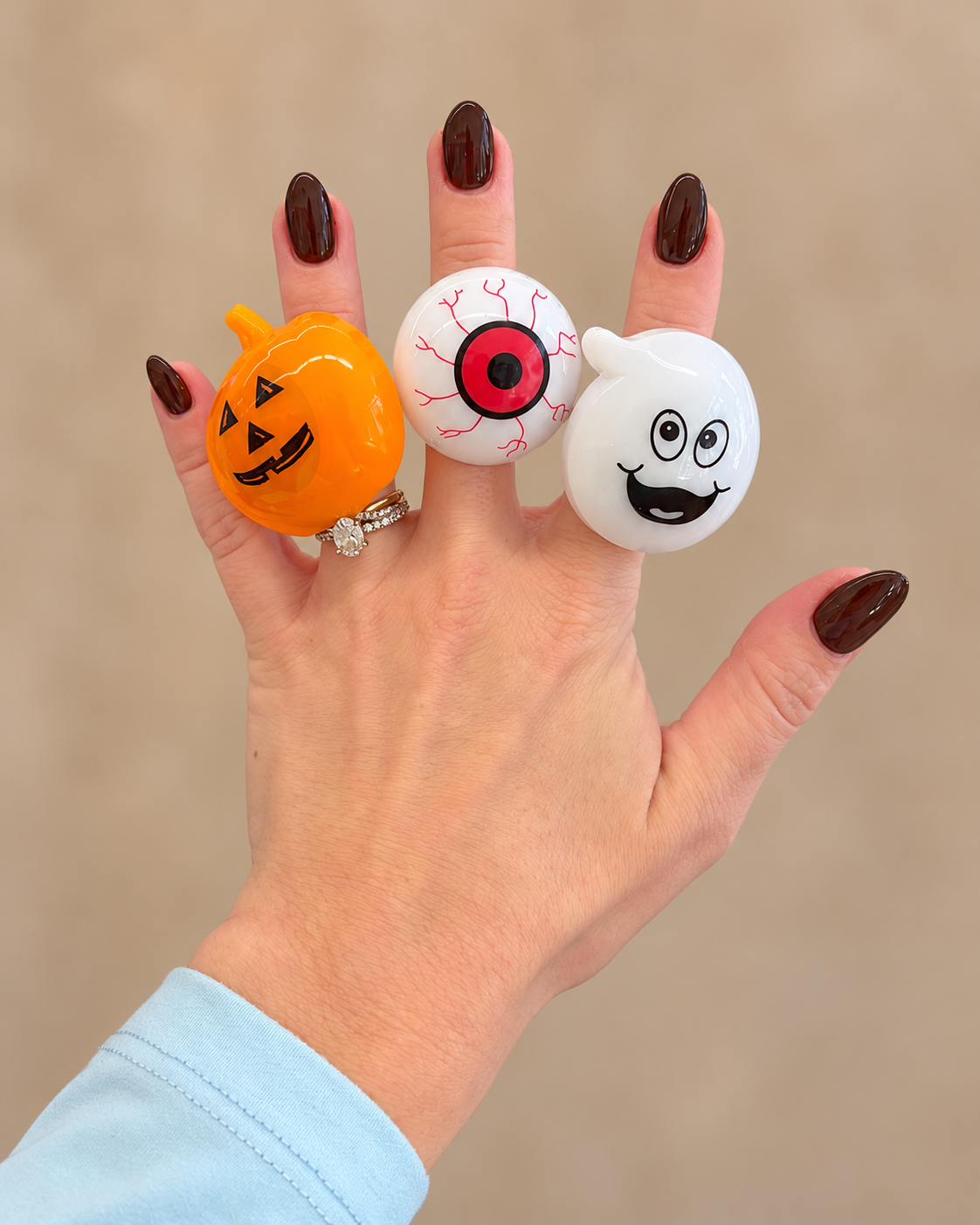 Light Up Halloween Rings