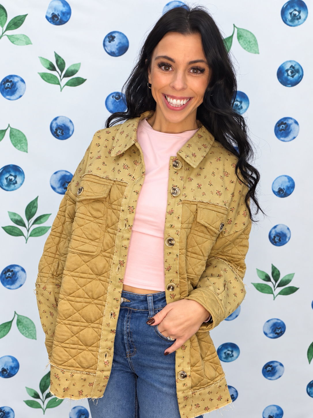 Wildflower Quilted Shacket