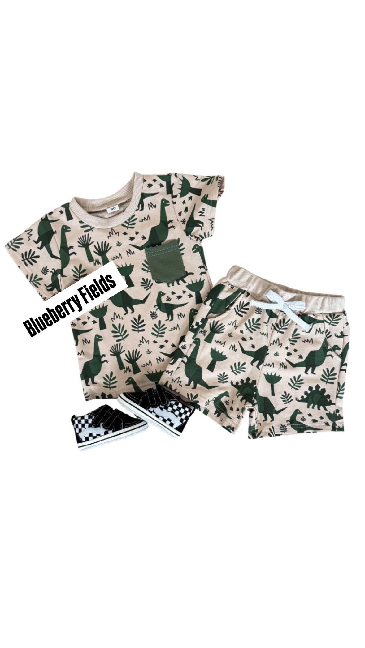 Let's Go on a Dino Hunt! Shorts Set
