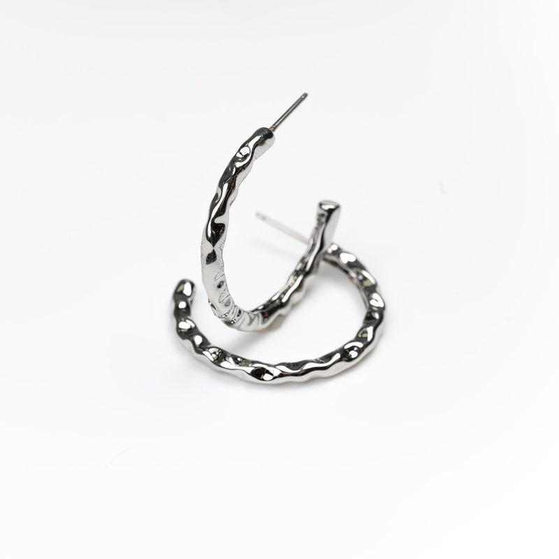 Livi Silver Hoop Earrings