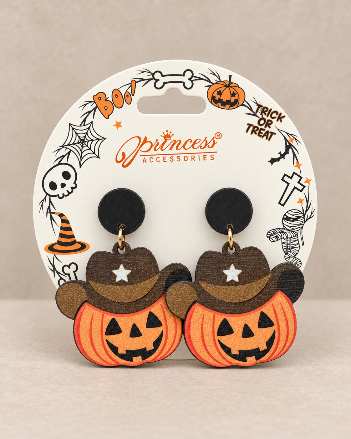 Howdy Pumpkin Earrings