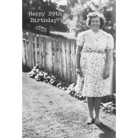 Happy “29th” Birthday Greeting Card
