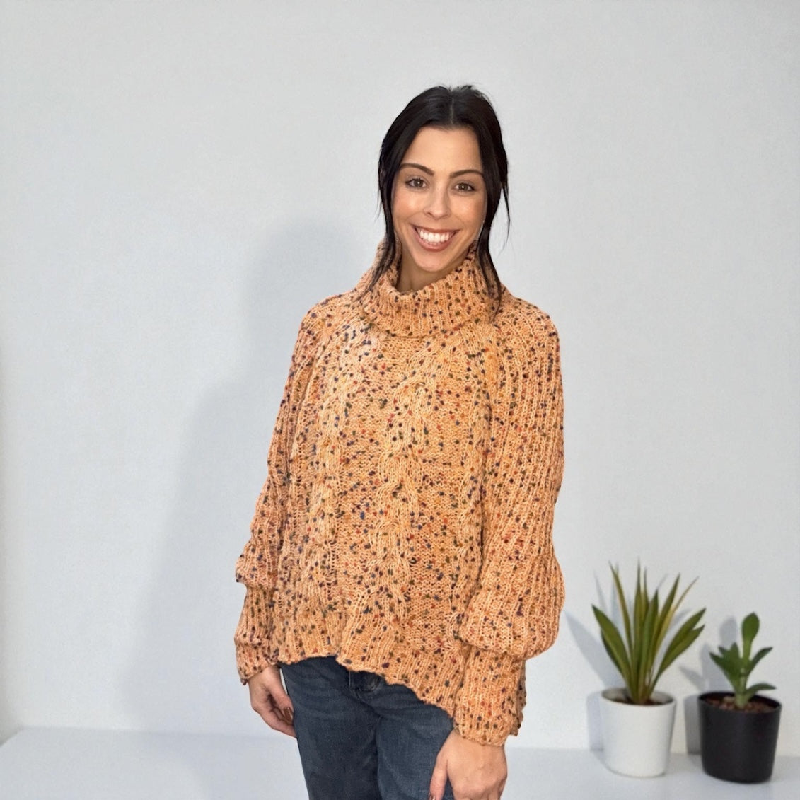 Pumpkin Confetti Sweater