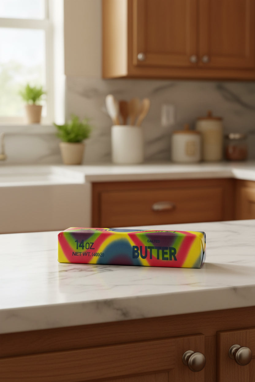 Giant Rainbow Butter