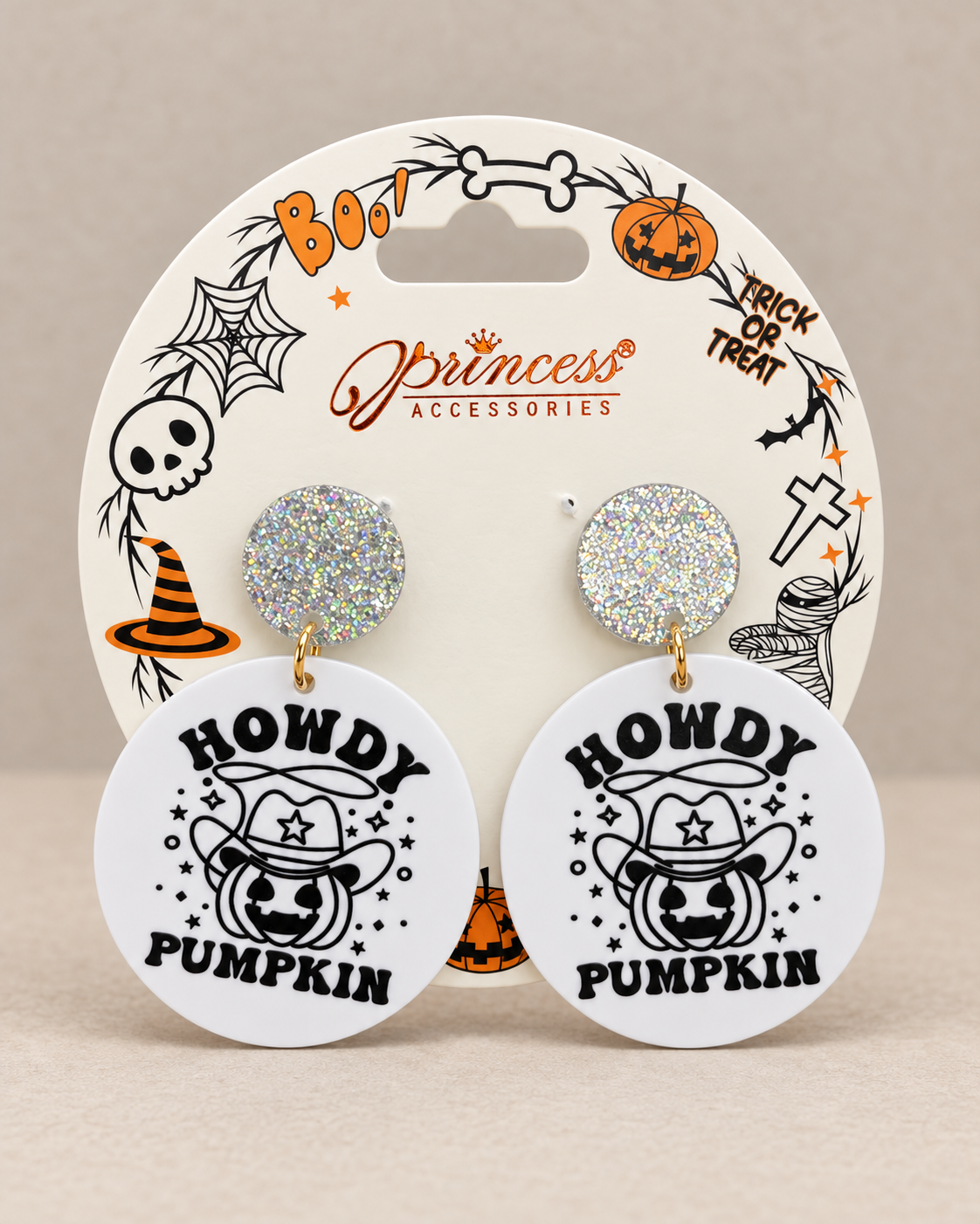 Howdy Pumpkin Earrings