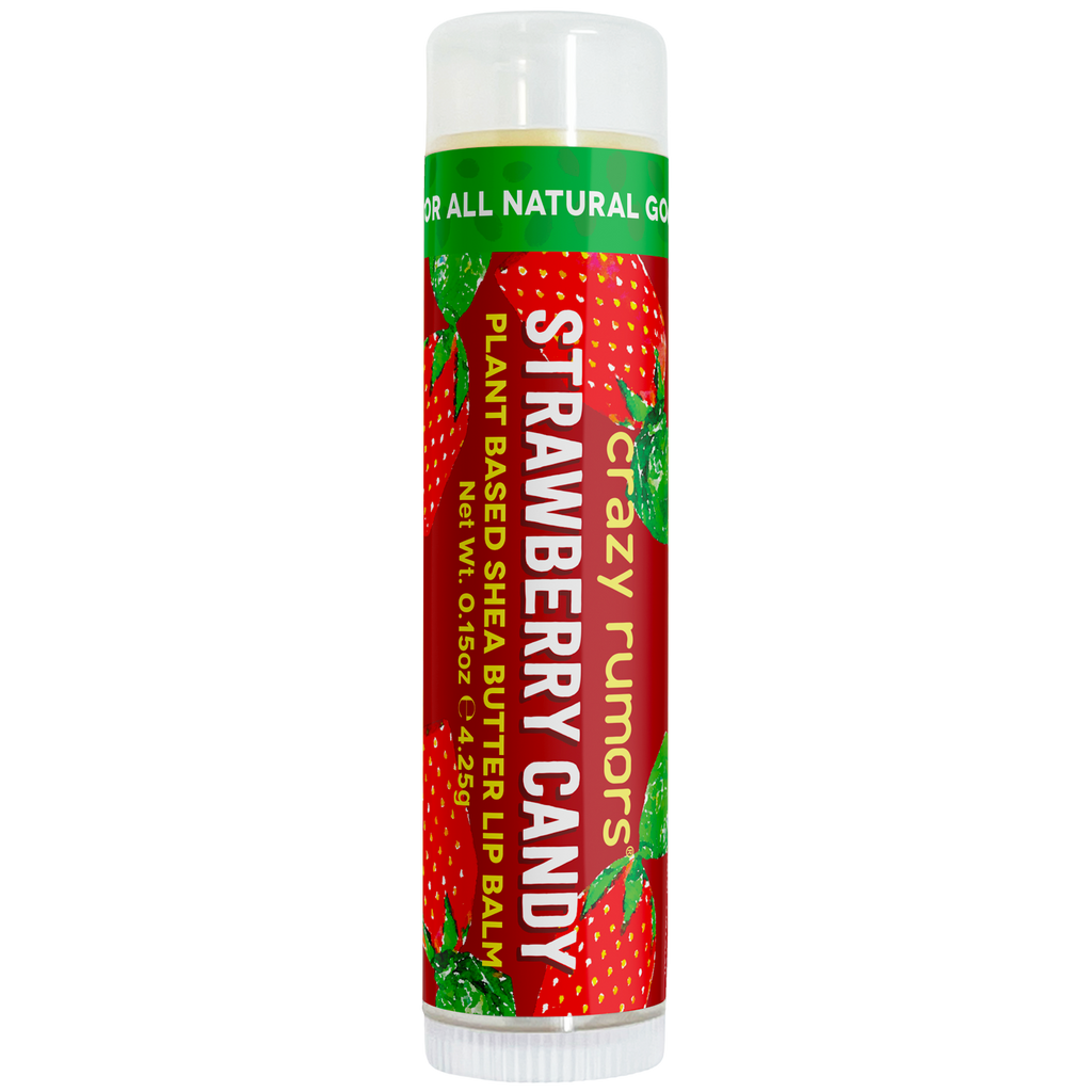All Natural, Vegan Strawberry Candy  Lip Balm