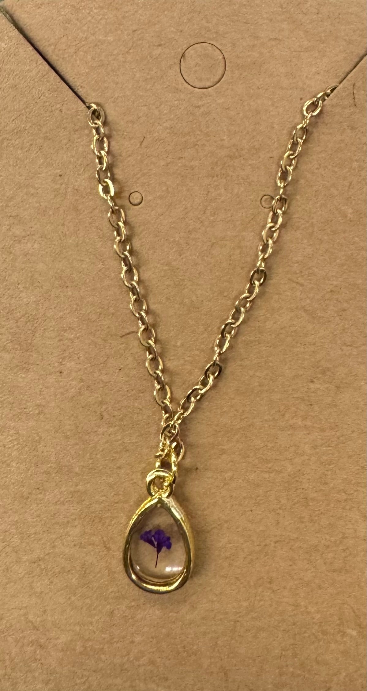 Birth Month Flower Necklace