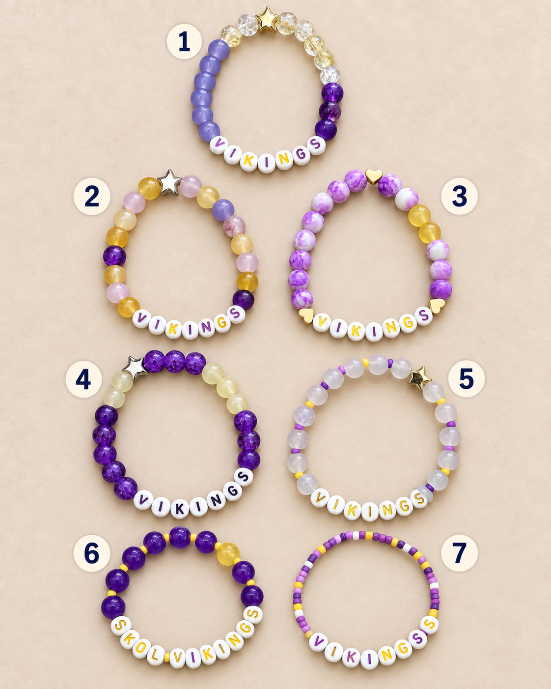 Vikings Acrylic Locally Made Bracelets