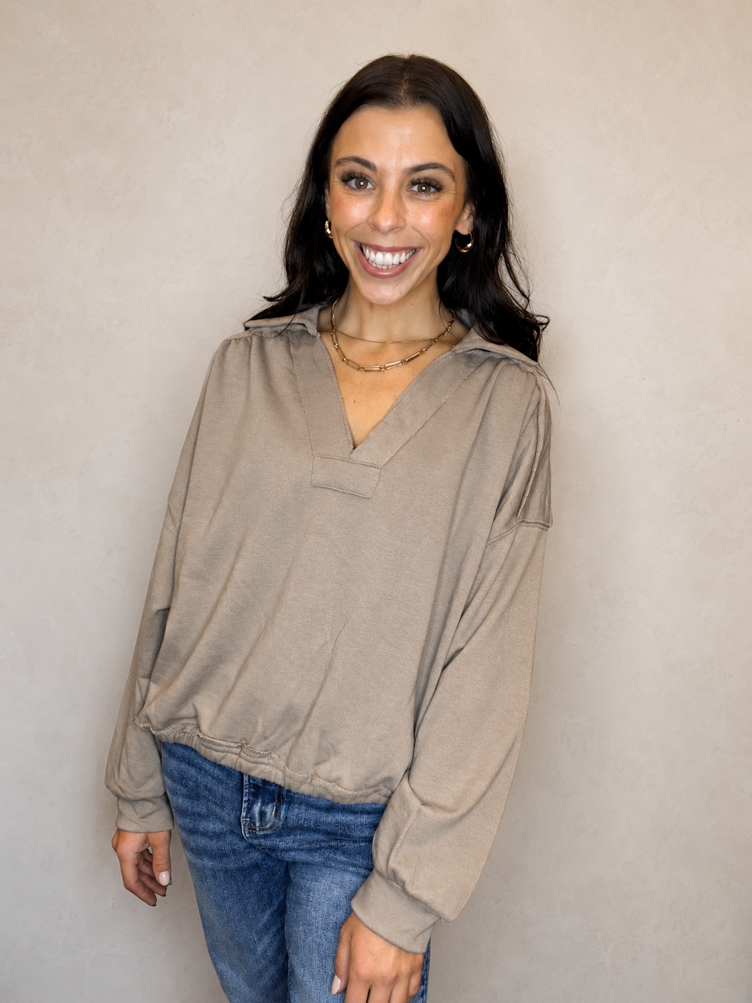 The Weekend Collard Pullover