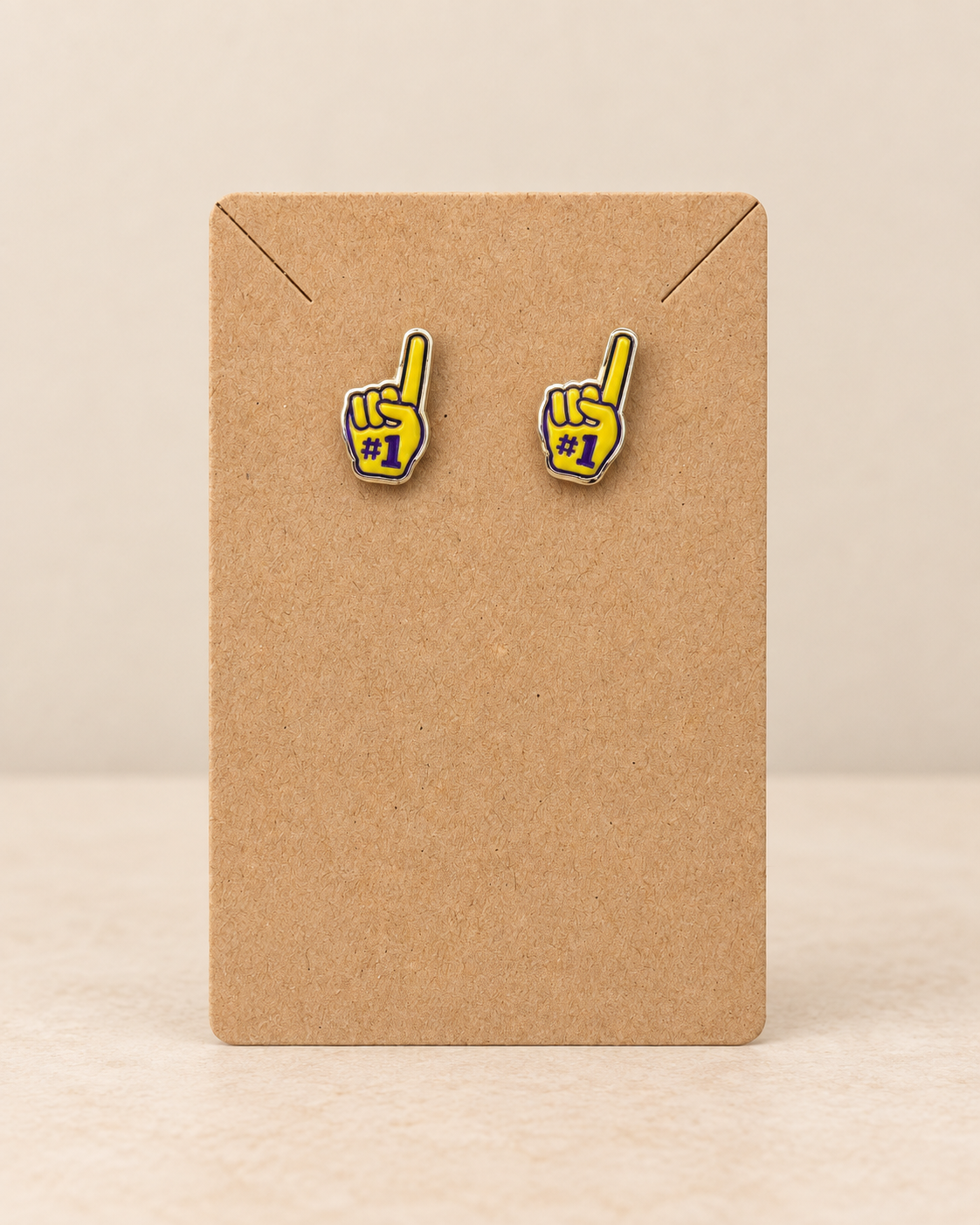 SKOL Vikings Football Earrings