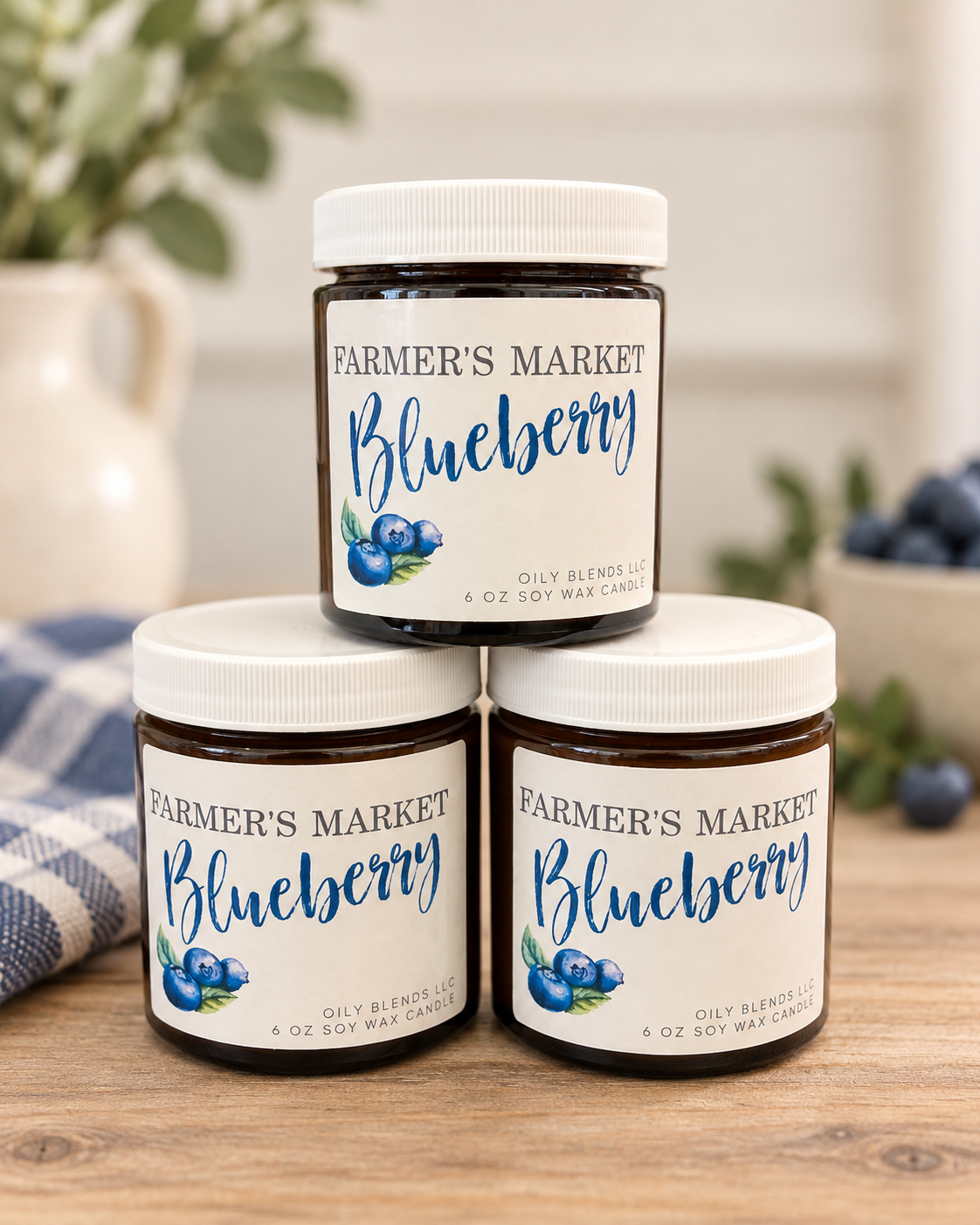 Farmers Market 🫐Blueberry Soy Candle -6 oz