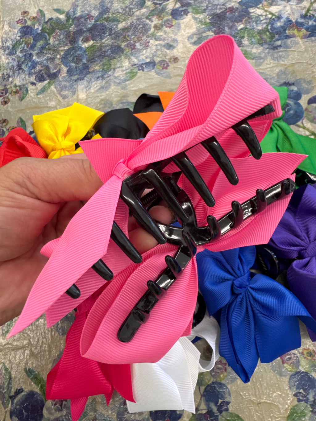 Boutique Bow Claw Clip