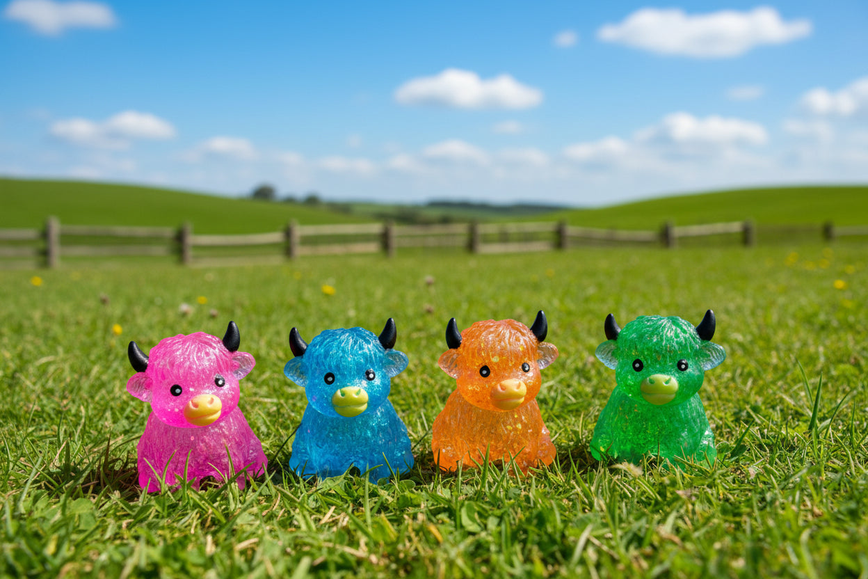 Glitter Highland Cow Squish