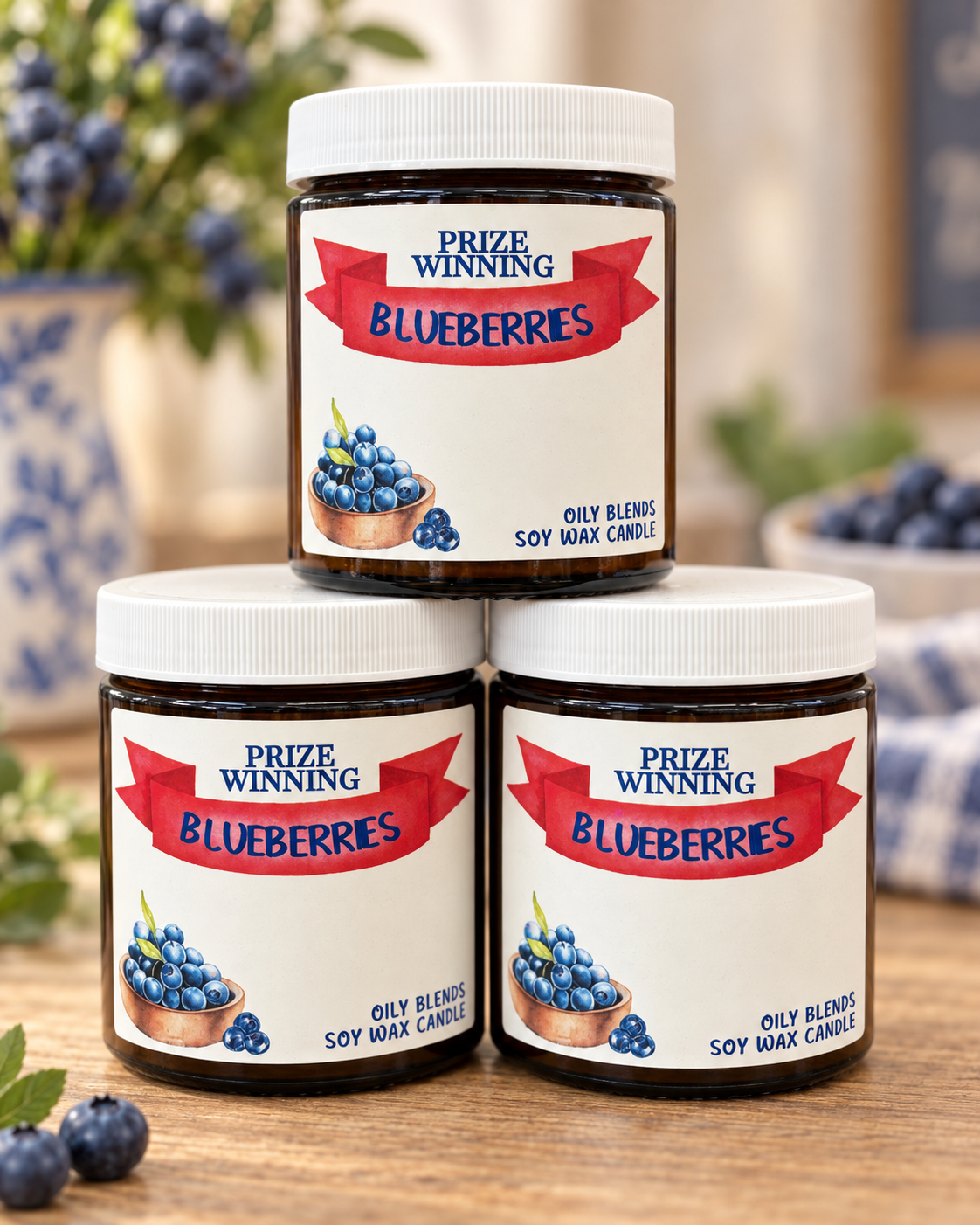 Prize Winning 🫐Blueberries Soy Candle - 6 oz