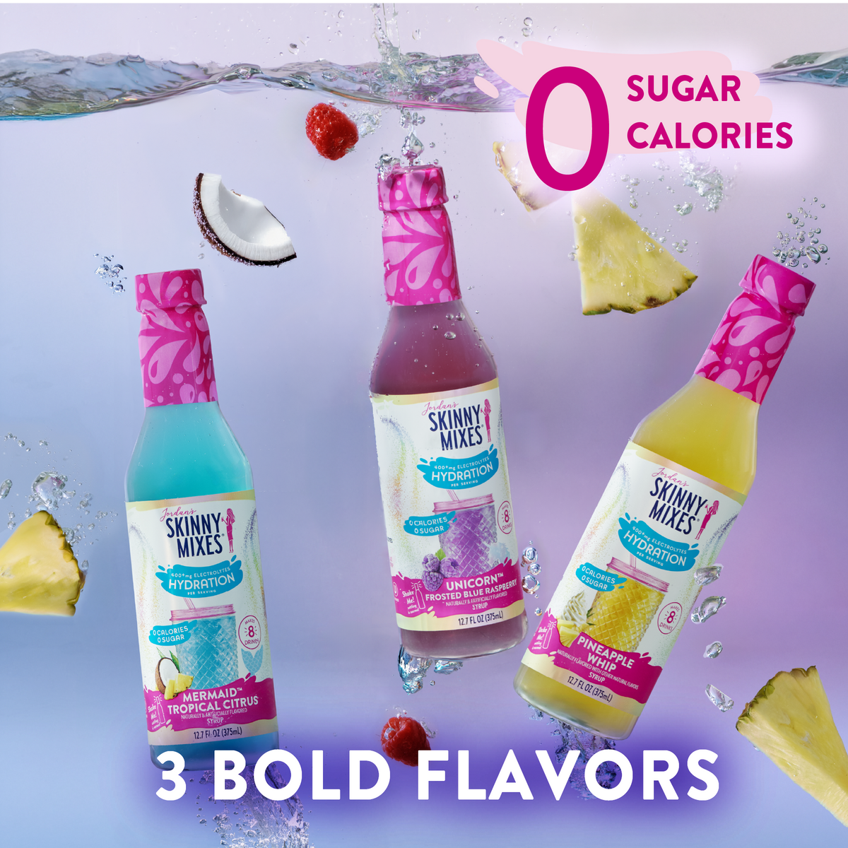 Sugar Free Mermaid Hydration Syrup with Electrolytes - 375 ml