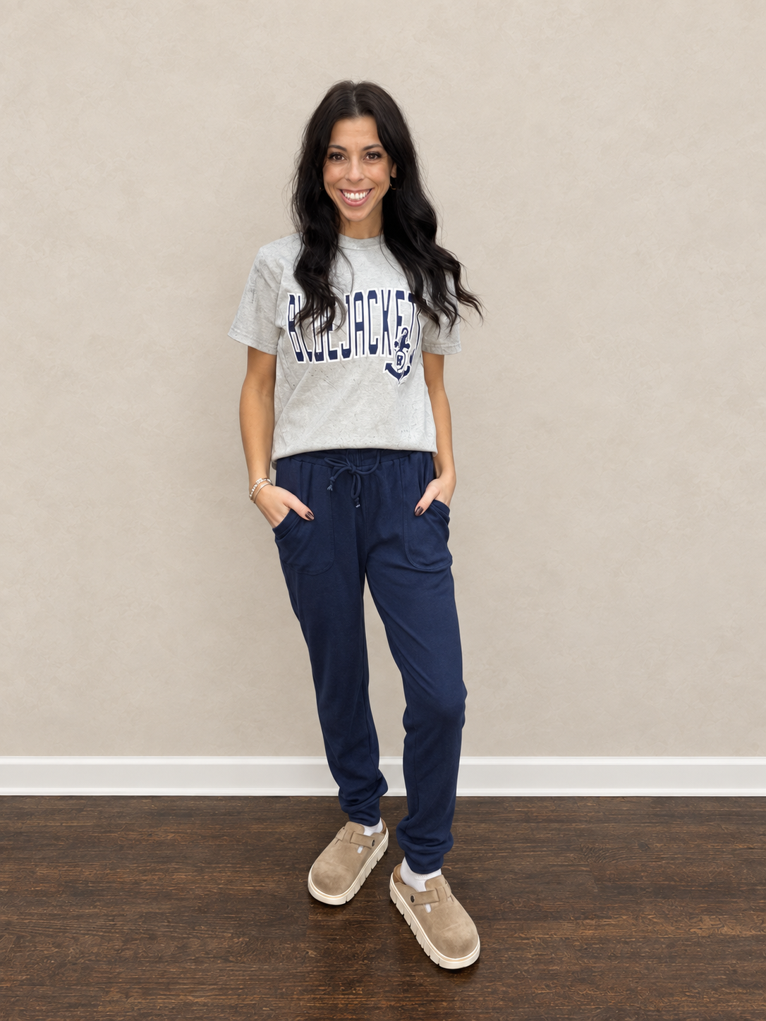 Corrine Navy Joggers