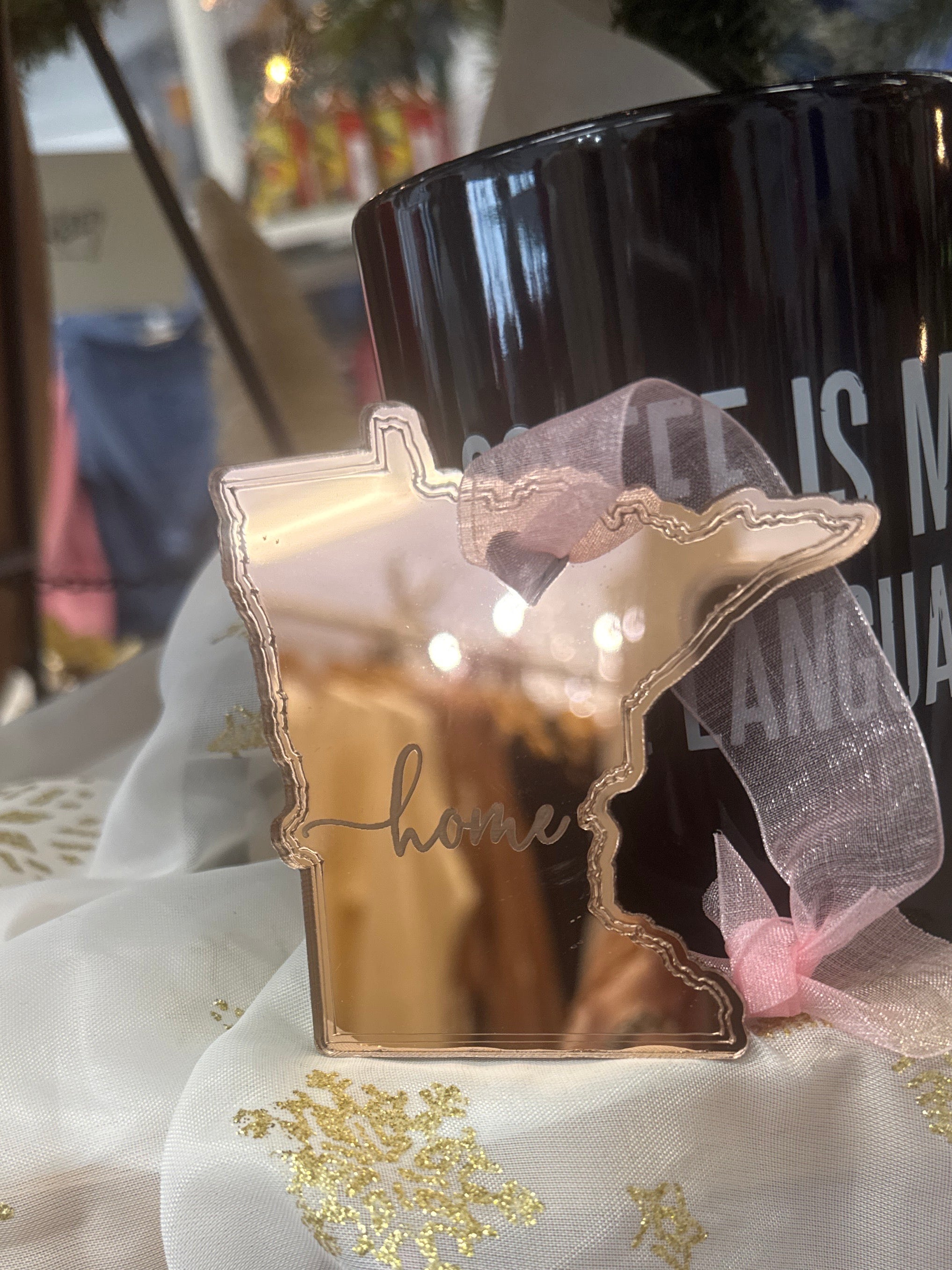 Rose Gold Home MN Ornament