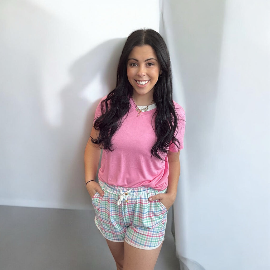 Pastel Plaid Everyday Shorts