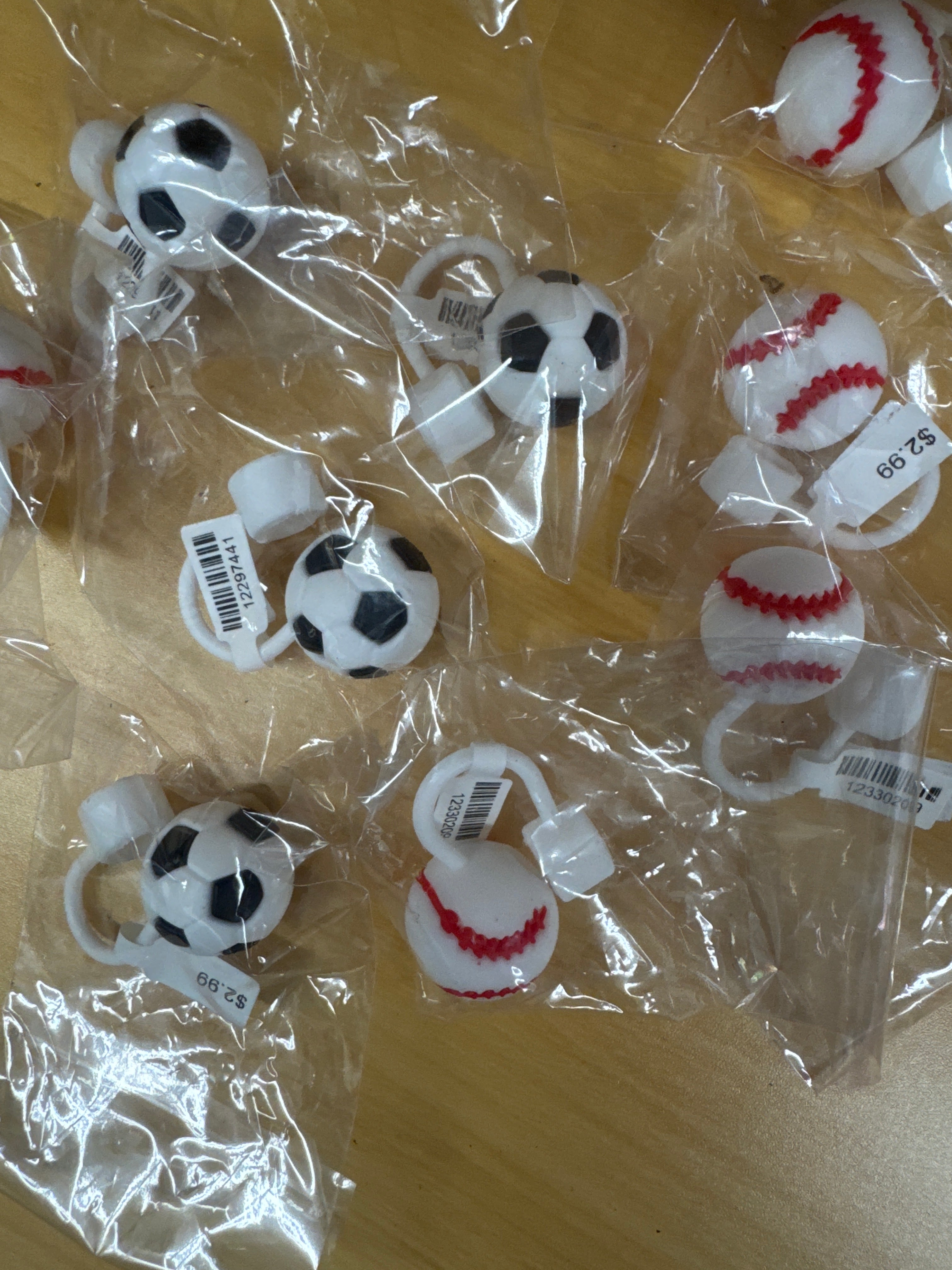 Sports Straw Toppers