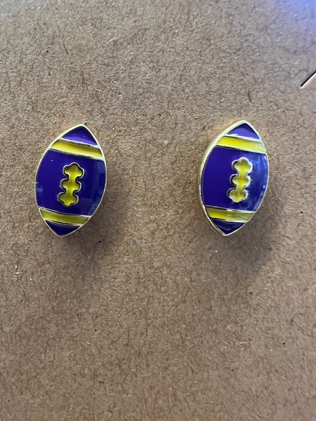 SKOL Vikings Football Earrings
