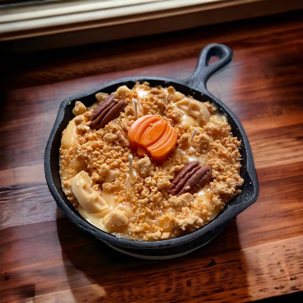 8 oz Pumpkin Pecan Waffles Iron Skillet Candle🍳