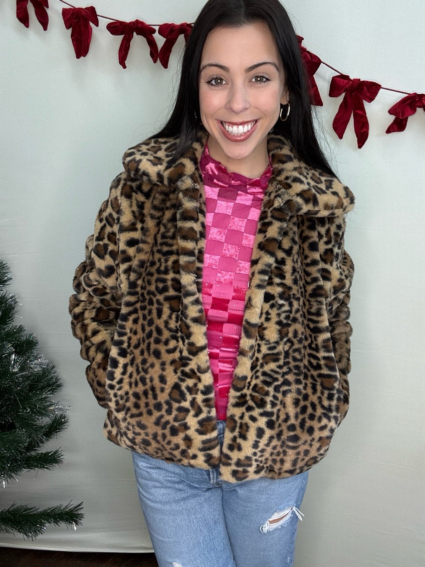 The After Midnight Faux-Fur Leopard Jacket