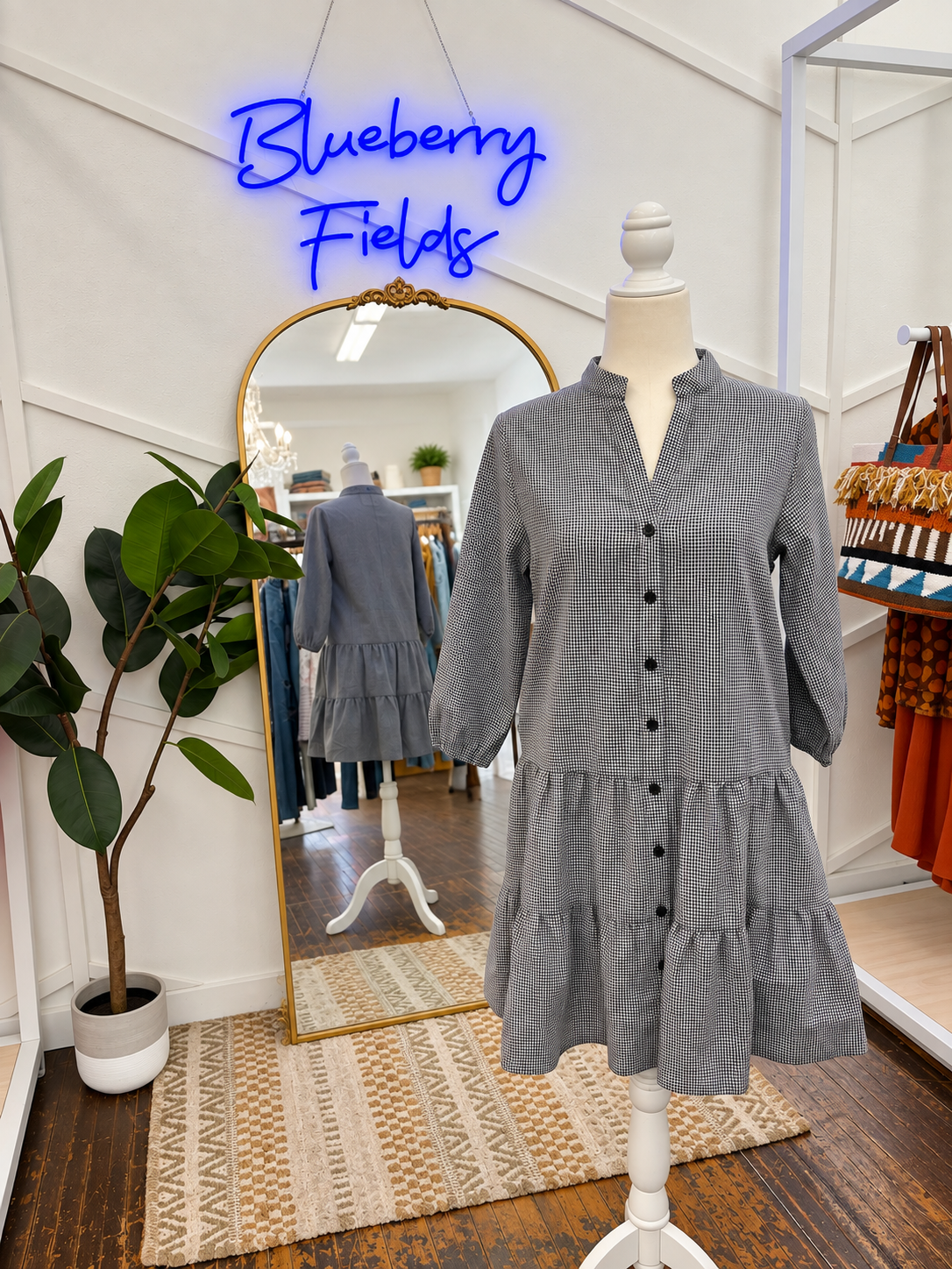 Closet Classic Gingham Dress