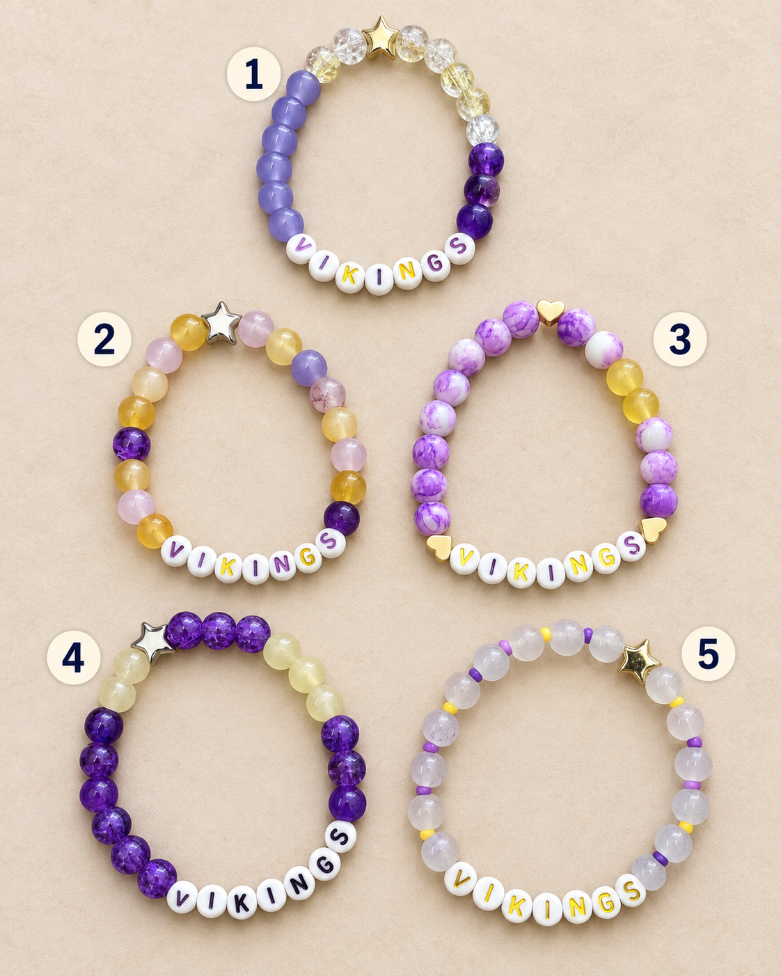 Vikings Acrylic Locally Made Bracelets