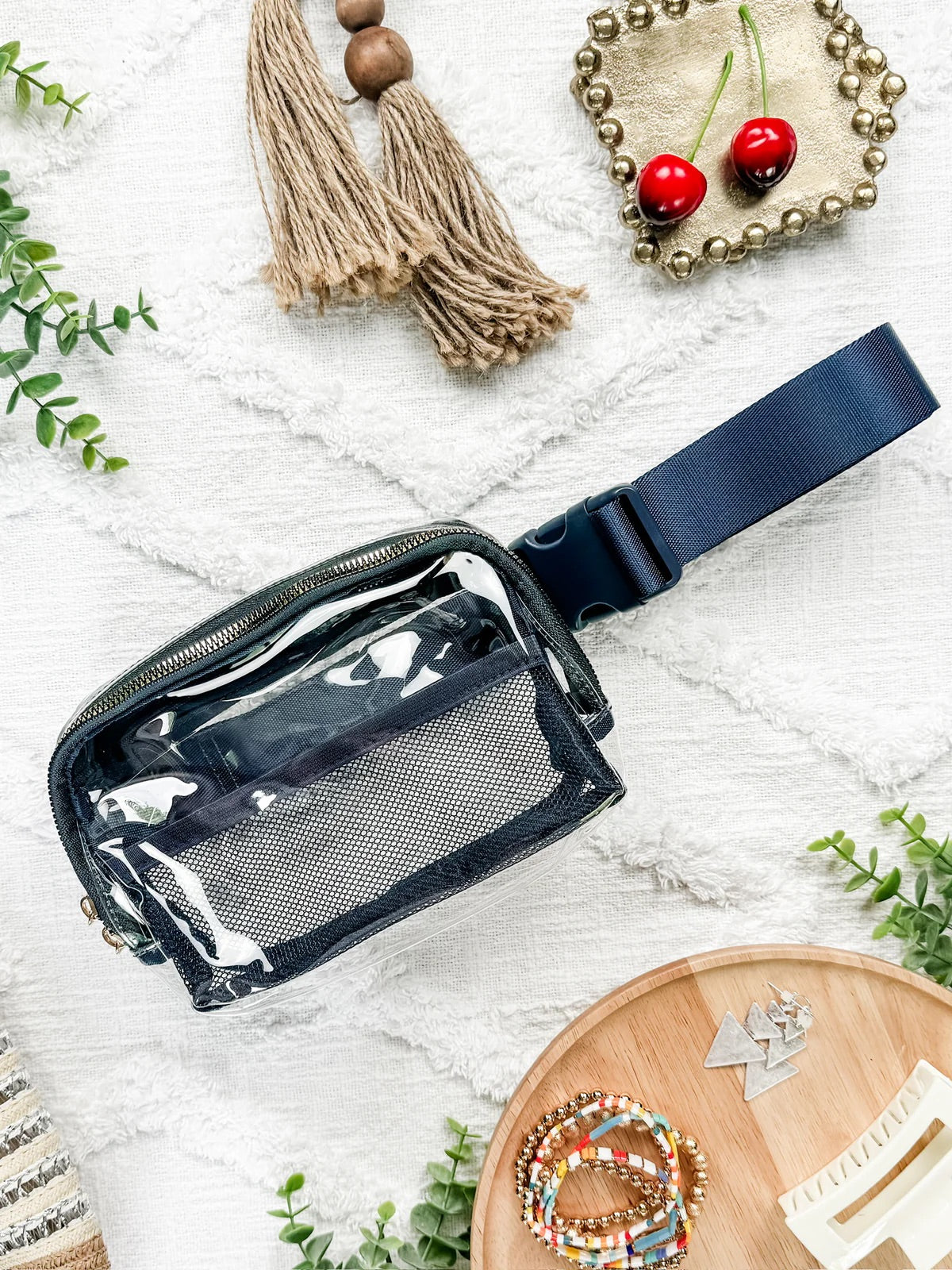 The Fan Clear Belt Bag