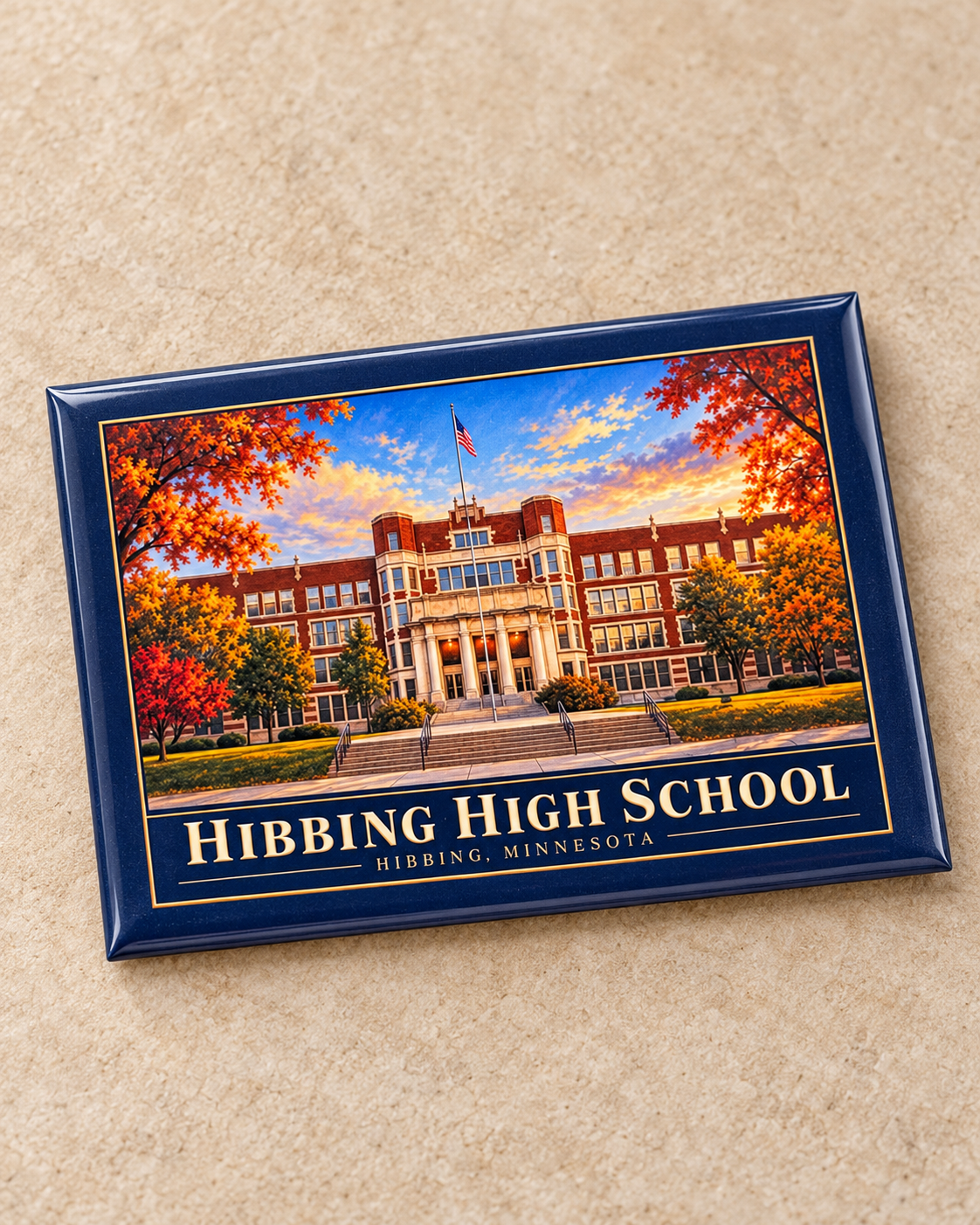 Hibbing High School Autumn Leaves Magnet