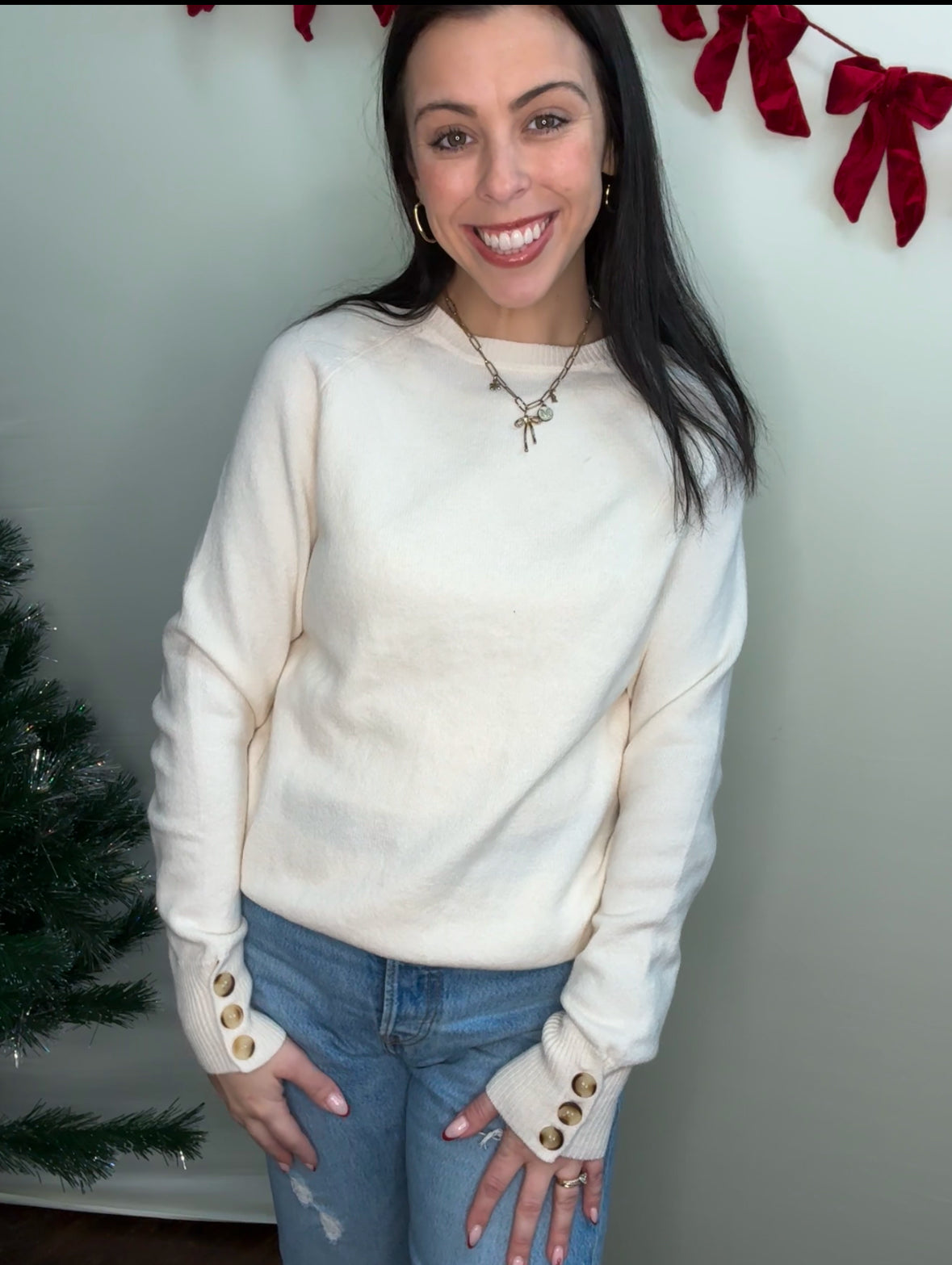 Clarice Cuff Knit Sweater