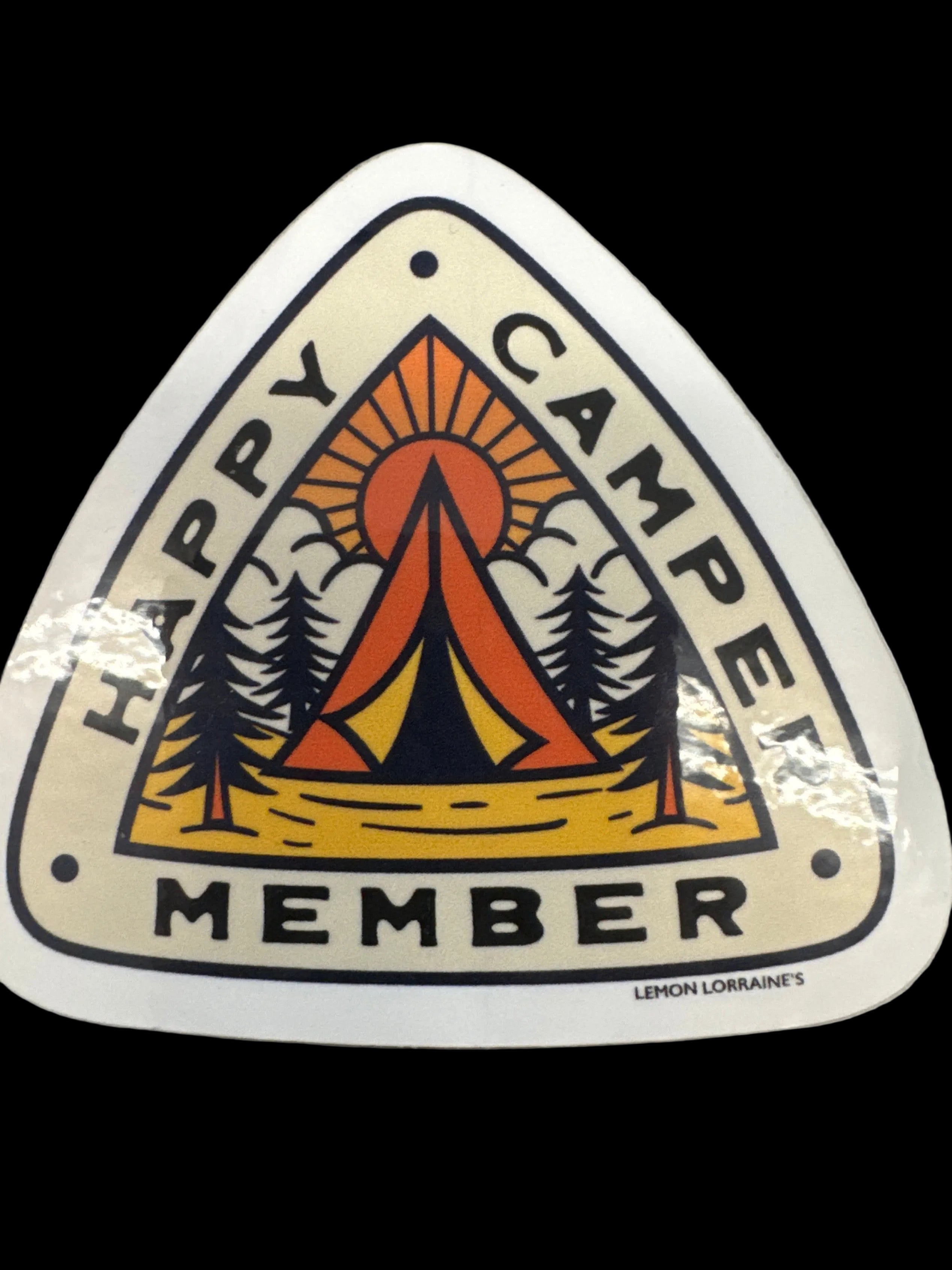 Happy Camper Vinyl Sticker