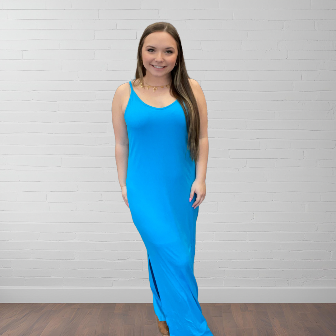 Hannah Maxi Dress ~ Blue