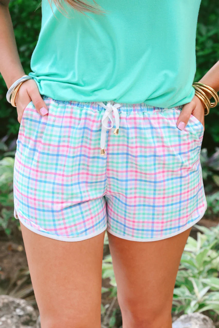 Pastel Plaid Everyday Shorts