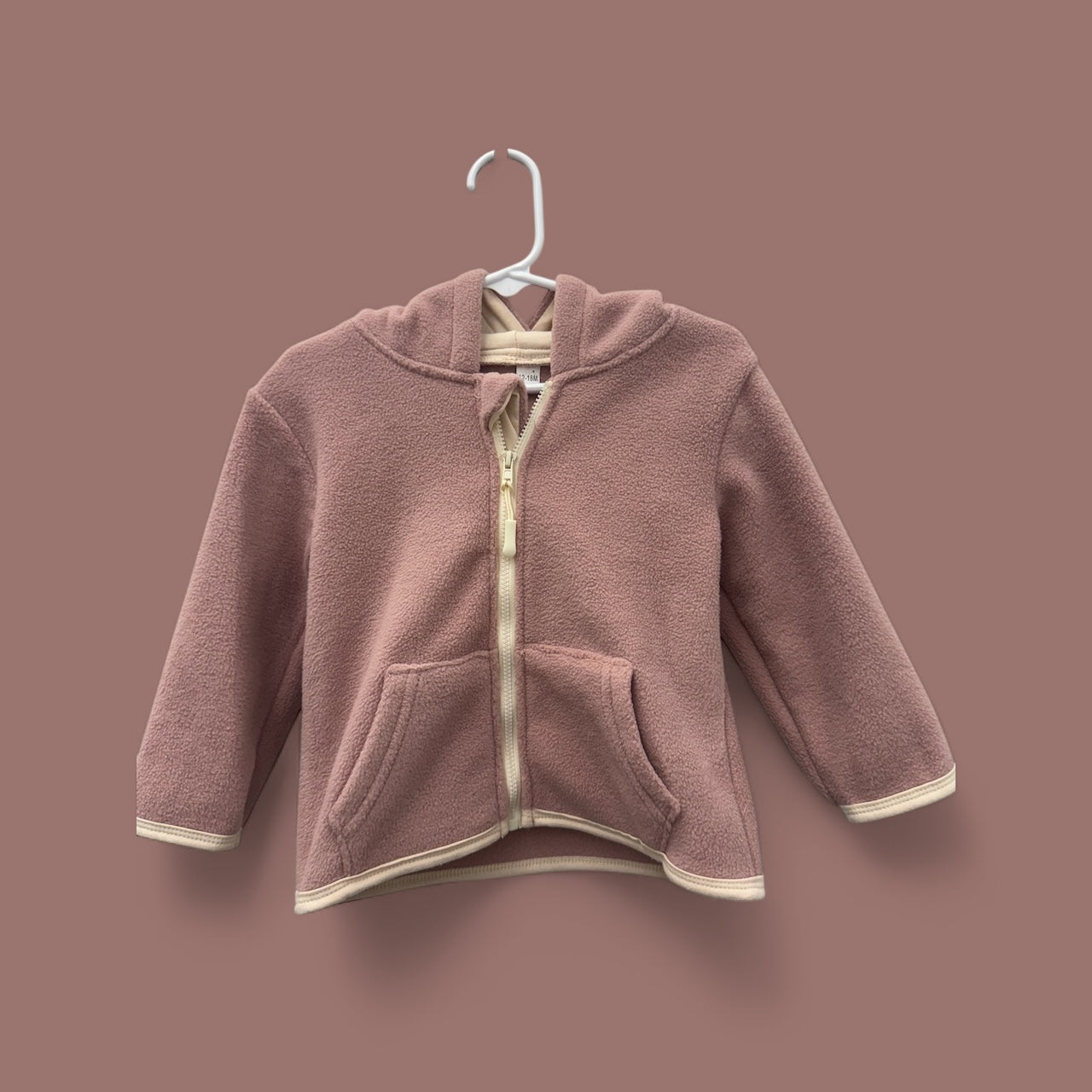 Ultra Soft Mauve Zip Jacket