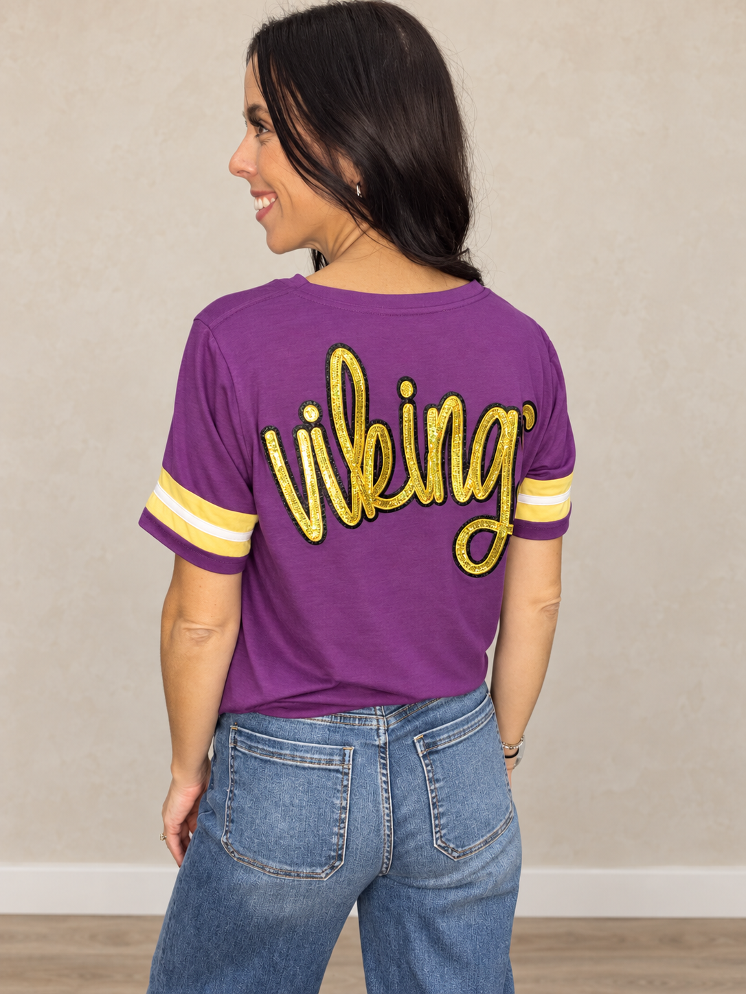 Vikings Varsity Sequined Tee