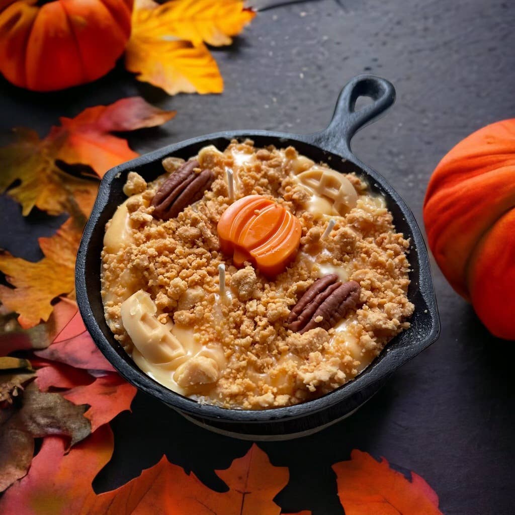 8 oz Pumpkin Pecan Waffles Iron Skillet Candle🍳