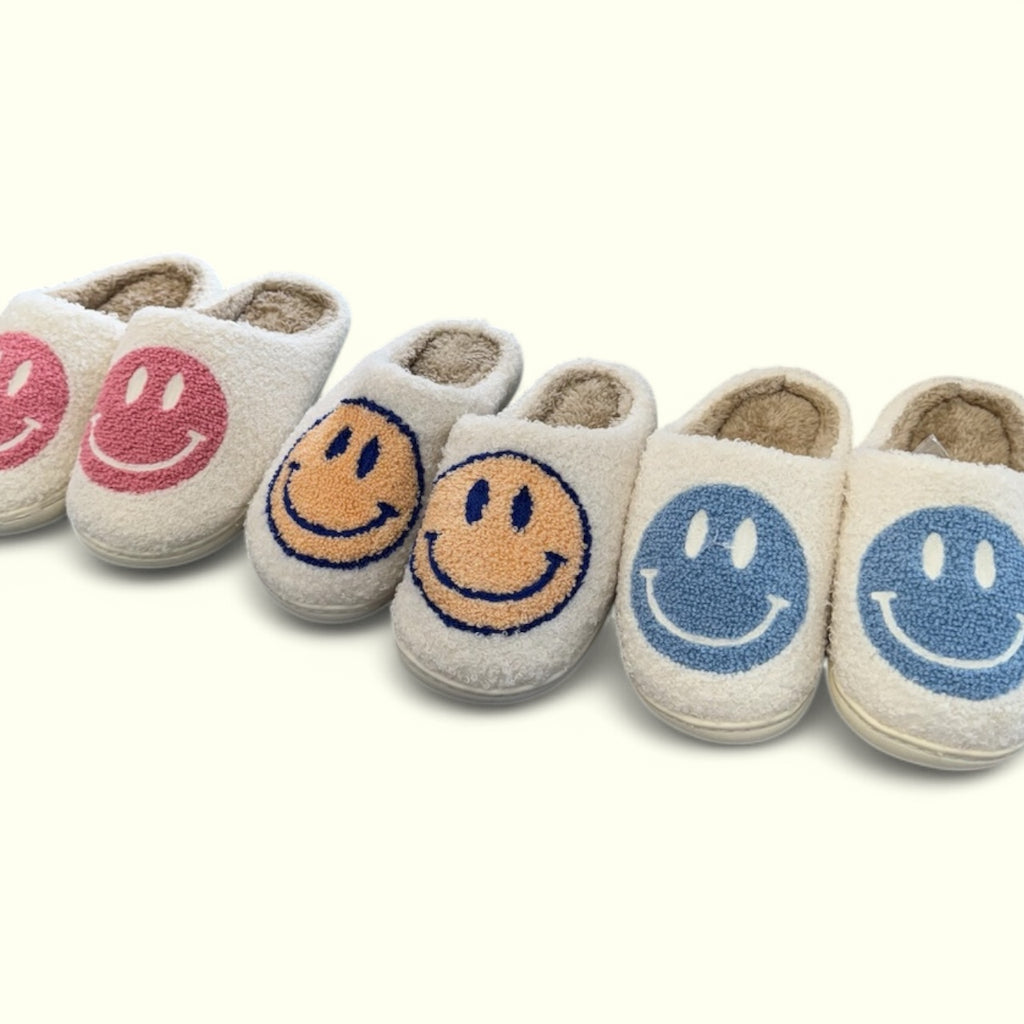 Plush Kids Smiley Slippers