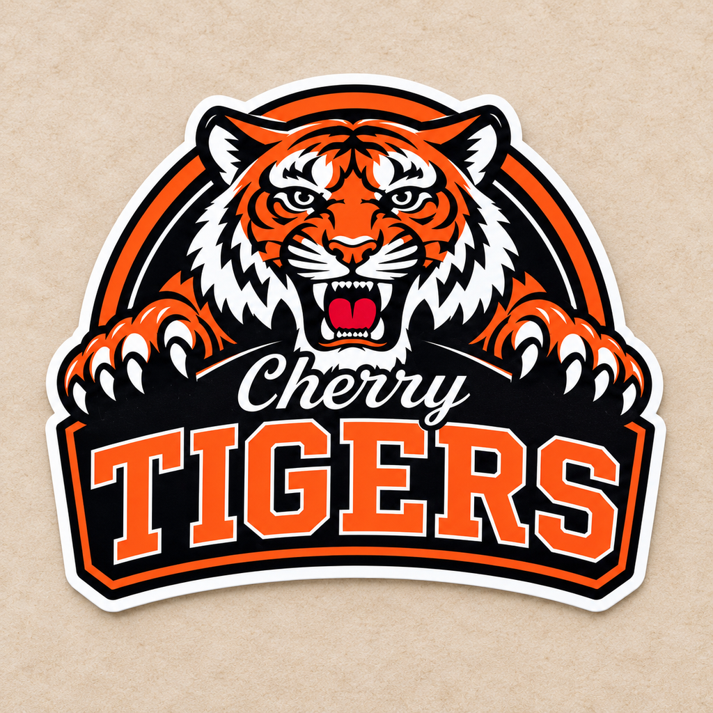 Cherry Tigers Magnet