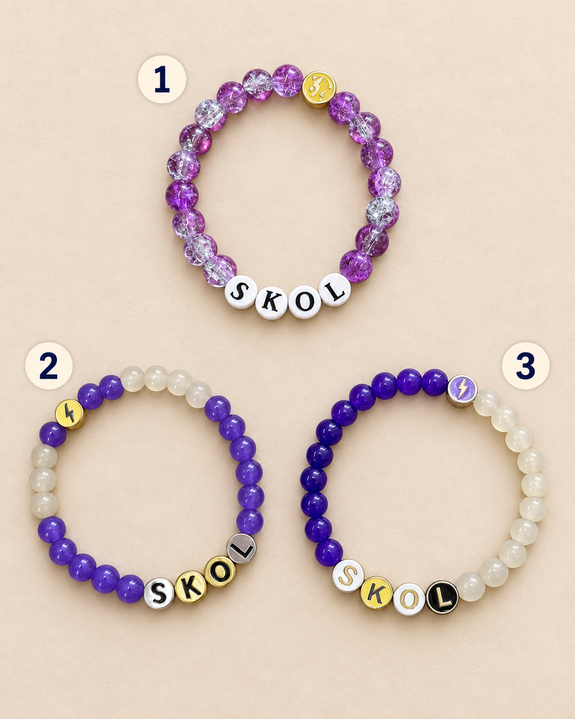 SKOL Glass Beaded Locally Made Bracelets