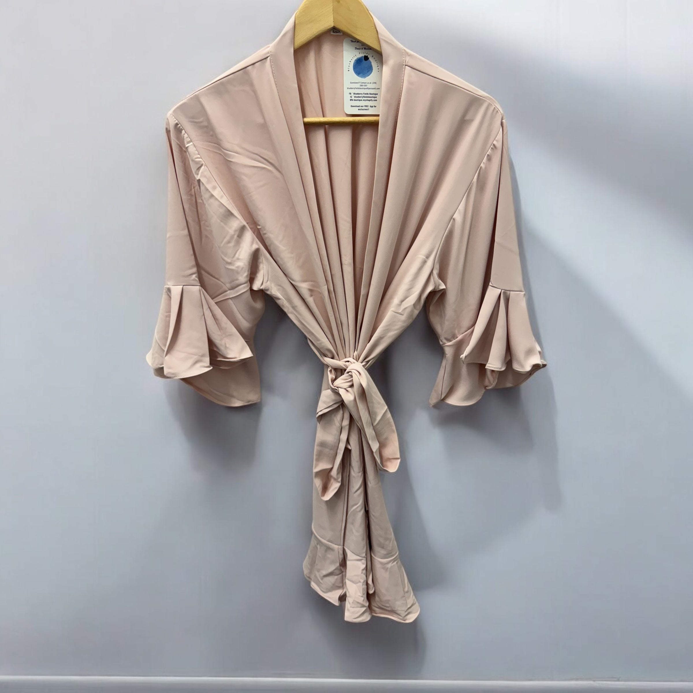 Blush Ruffle Robe