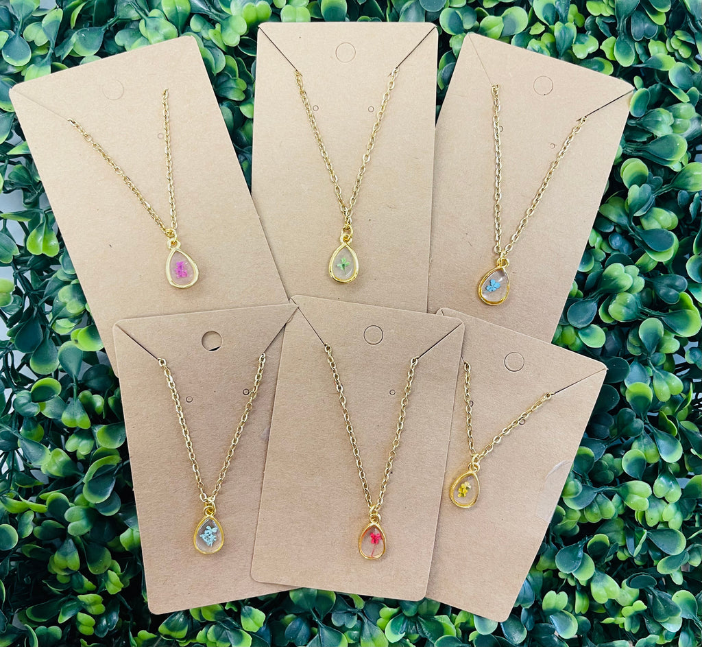 Birth Month Flower Necklace