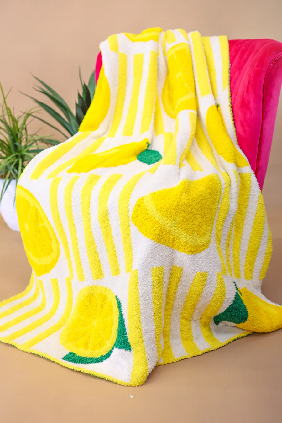 Lemon Drop Plush Blanket