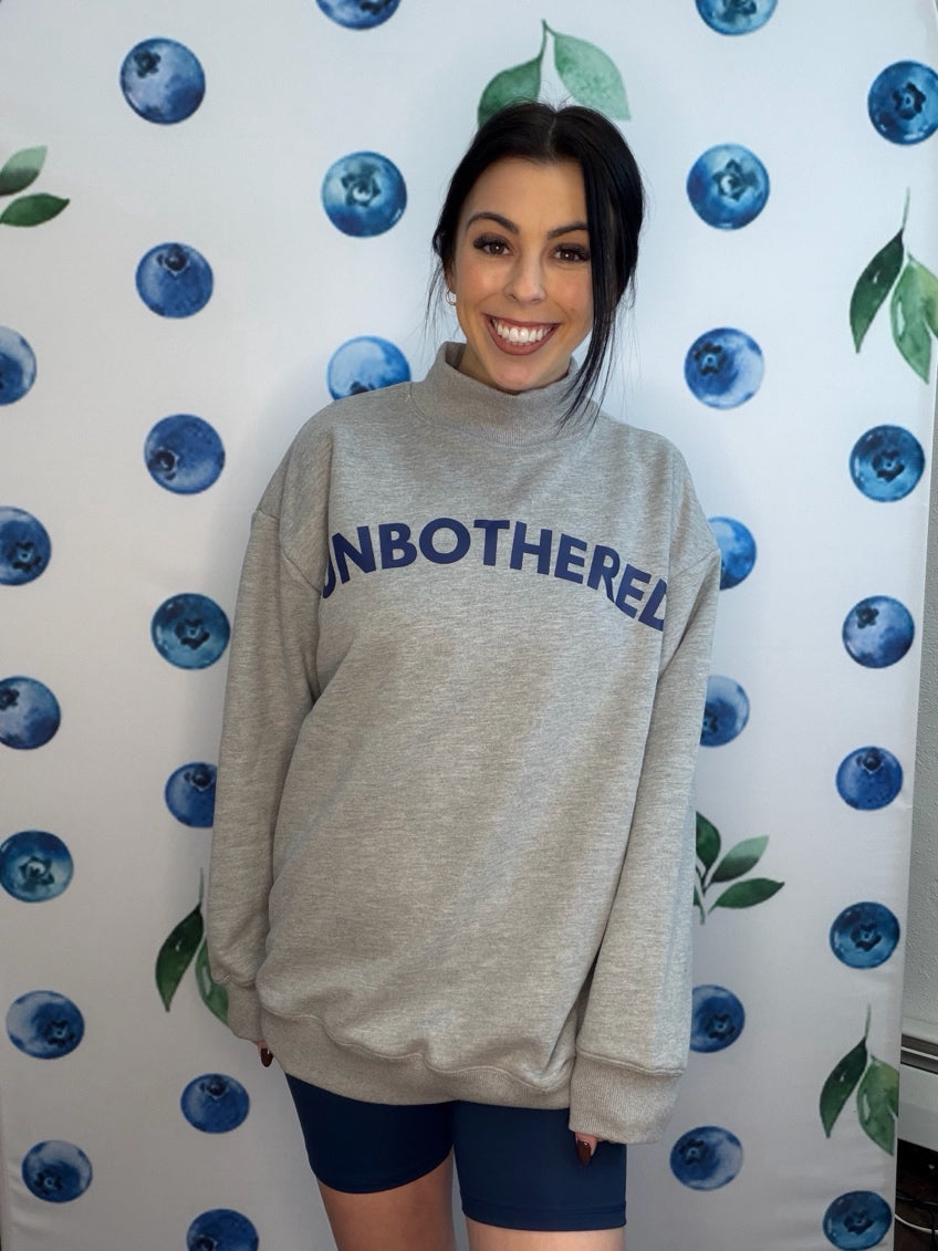 Unbothered Mock Neck Pullover