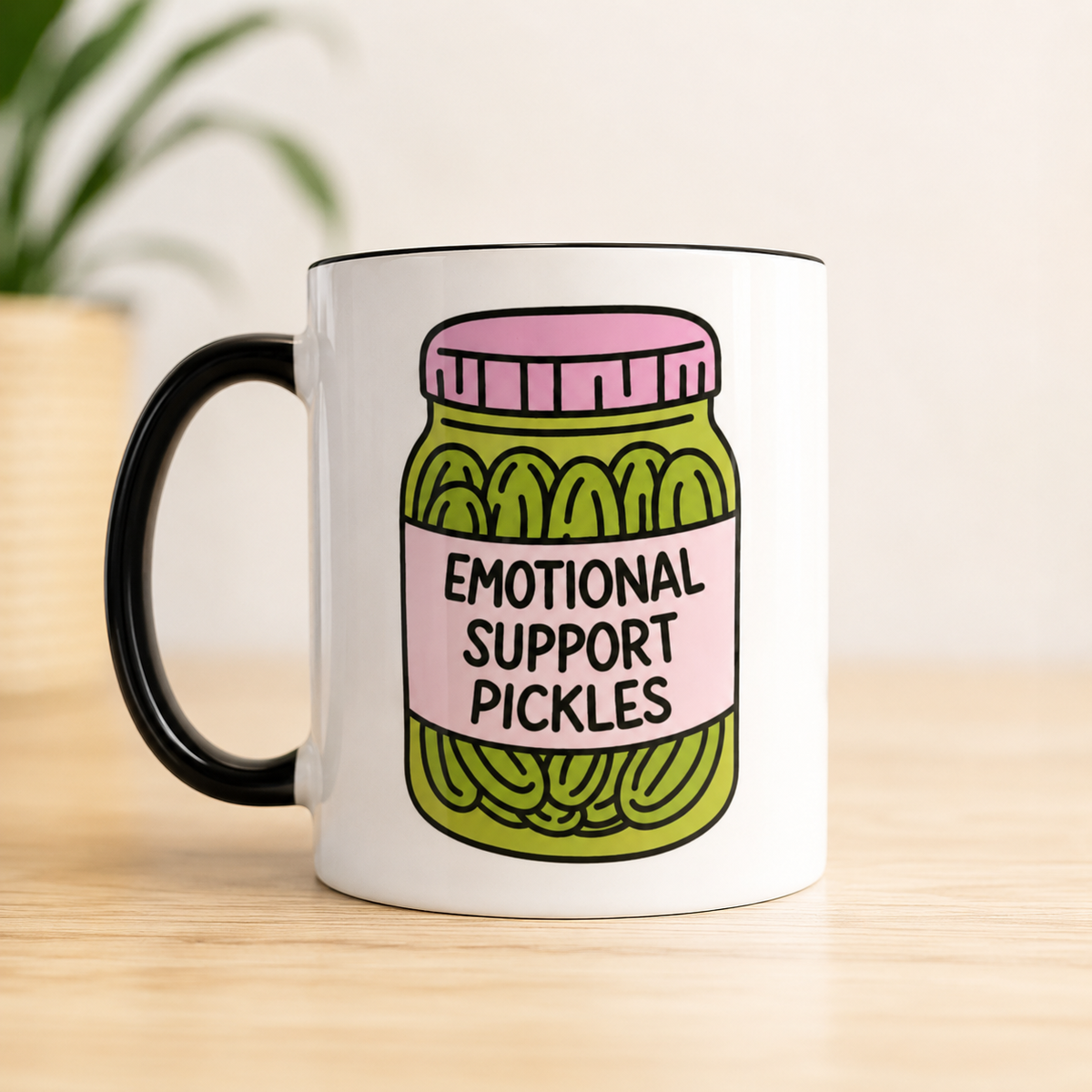Emotional Support Pickles Mug