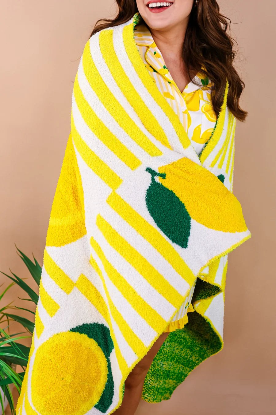 Lemon Drop Plush Blanket